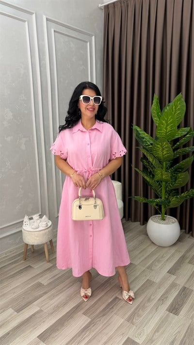 LATTE CHIC ELBİSE PEMBE