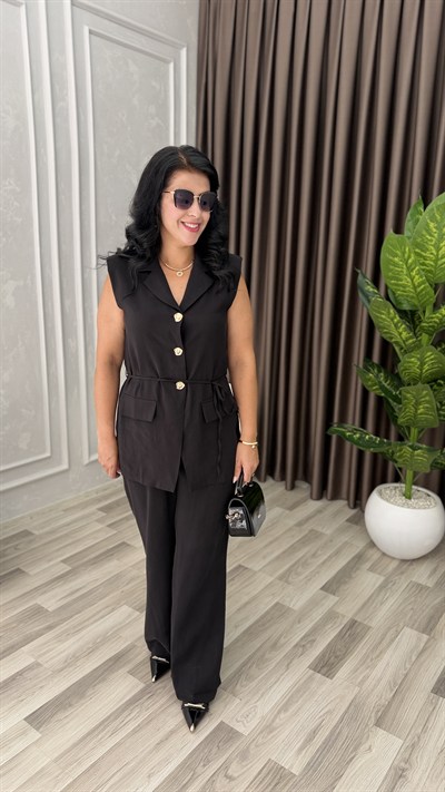 LINA SOFT TENSEL TAKIM SİYAH