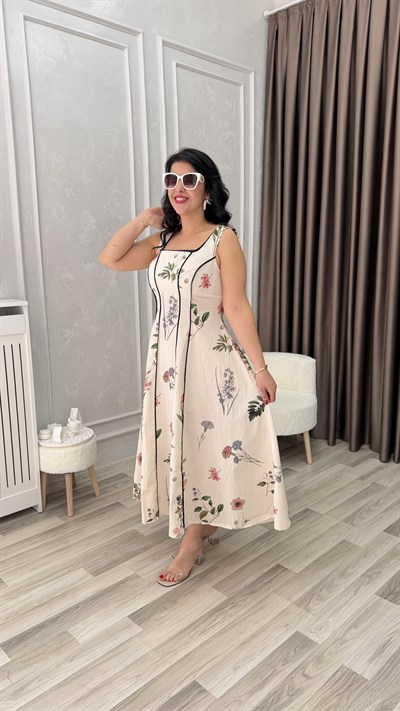 MAGNOLIA PREMIUM KETEN ELBİSE