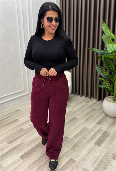 MILANO COMFORT İTALYAN KADİFE PANTOLON BORDO
