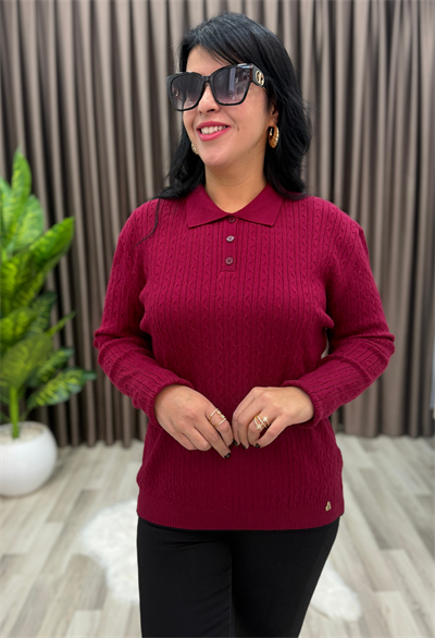 MONA KAŞMİR ELİT TRİKO BORDO