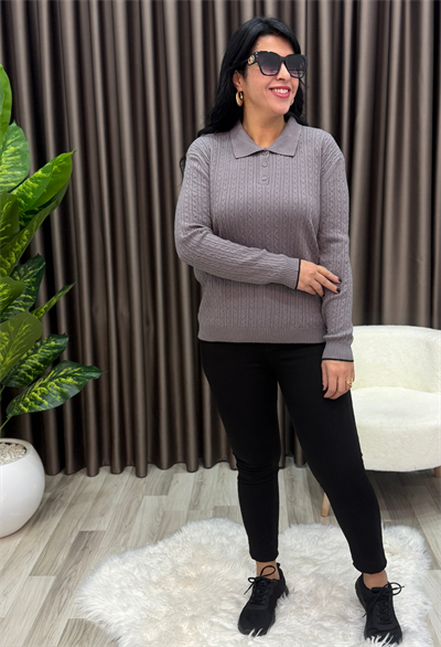 MONA KAŞMİR ELİT TRİKO GRİ