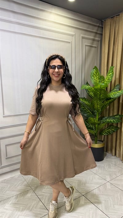 NOIR ELEGANCE ELBİSE KREM (BEJ)