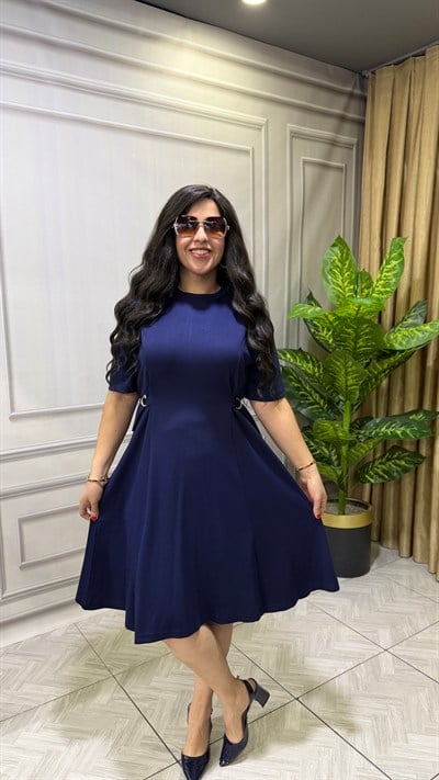 NOIR ELEGANCE ELBİSE LACİVERT