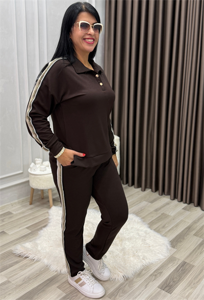 Nova Sport Chic Takım Kahverengi