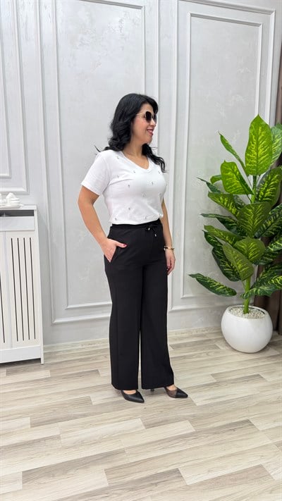 VEGA PALAZZO MODEL PREMIUM PANTOLON SİYAH