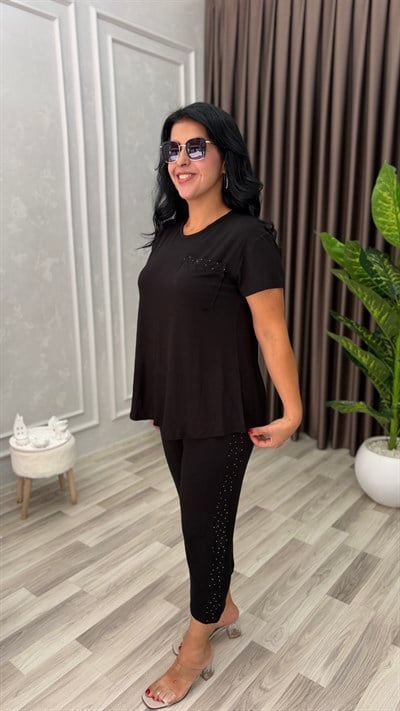 VELOURA COMFORT TAKIM SİYAH                                                                                                                                                                                                 
