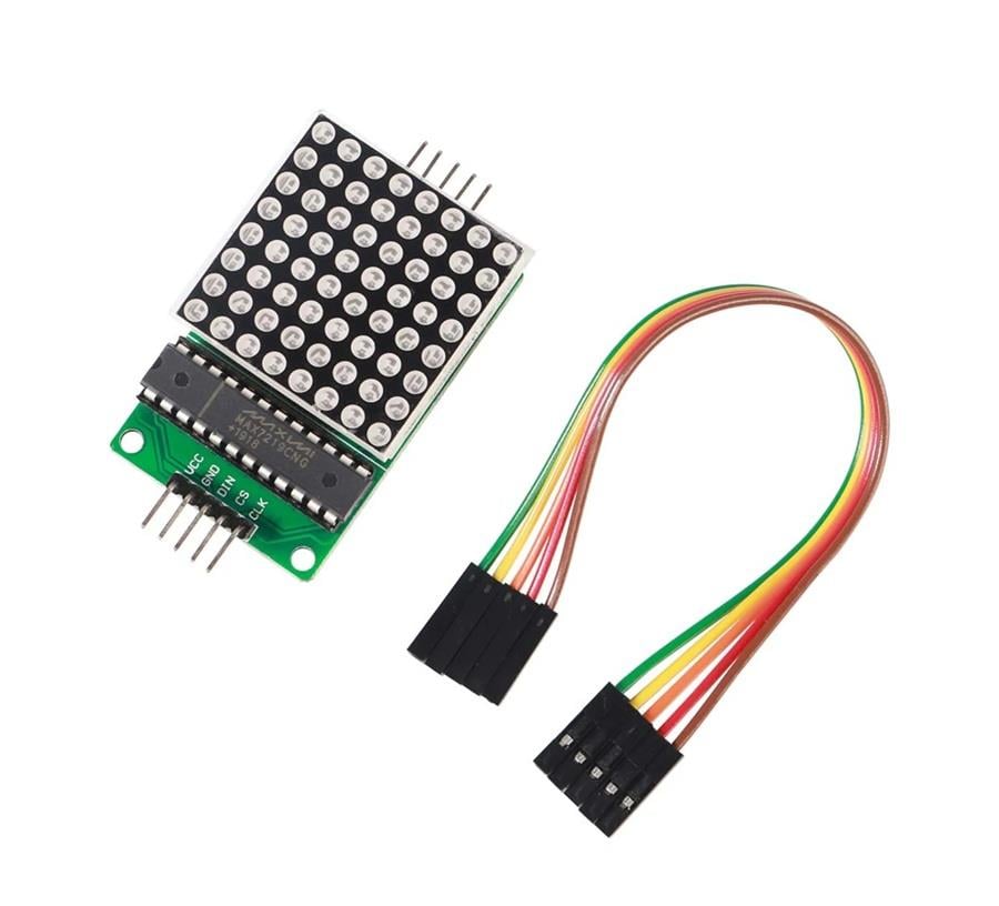 8x8 Dot Matrix Board Kırmızı Max7219 Modül
