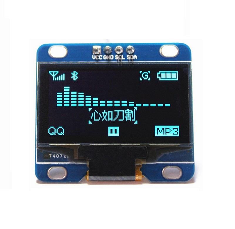 1.3 inch 128x64 Mavi Oled Grafik Lcd Ekran SH1106 4 Pin I2C