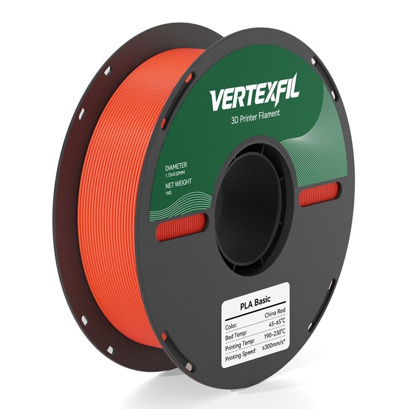 VERTEXFIL PLA Basic Filament Çin Kırmızı 1.75mm 1Kg