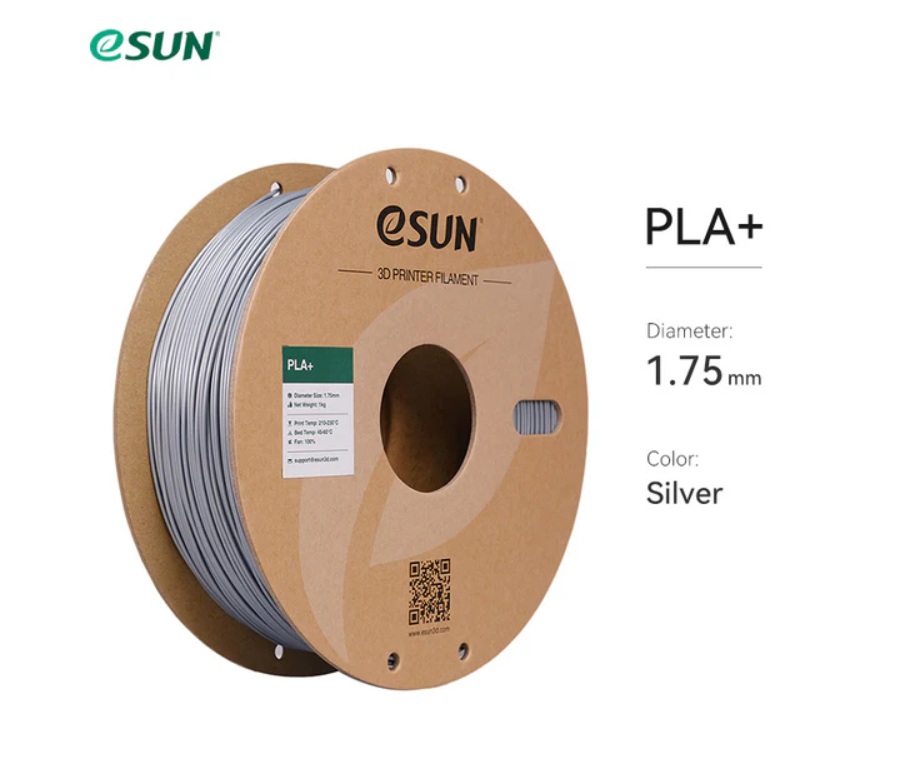 eSUN PLA+ Plus Gümüş Filament 1.75mm 1kg