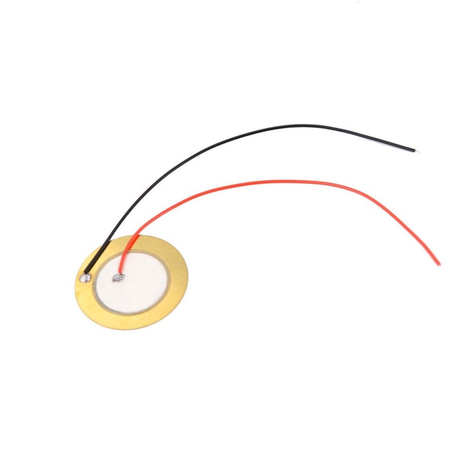 27mm Piezo Buzzer Kablolu 10cm 