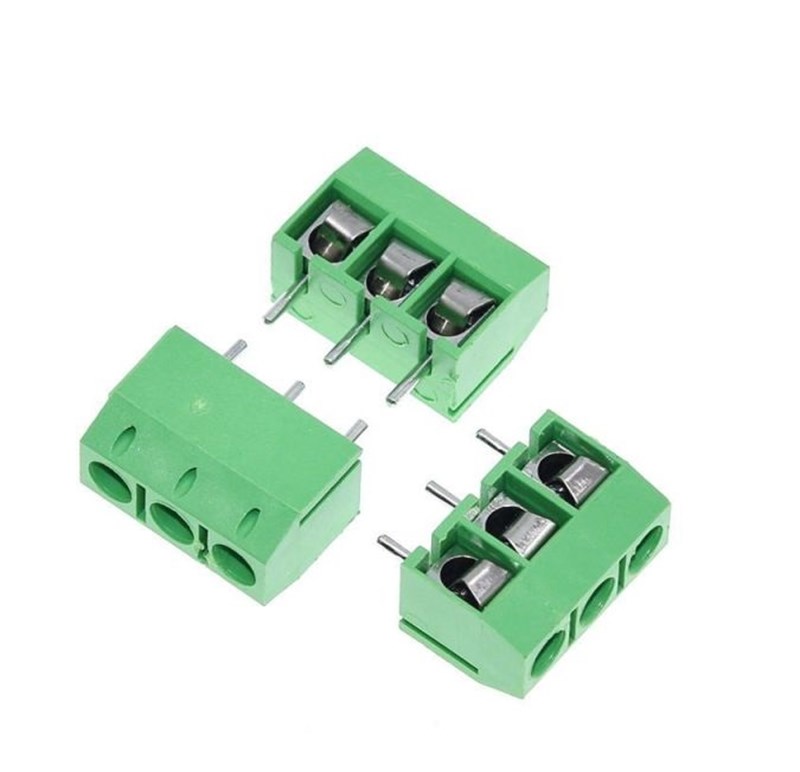 3 Pin 0 NO 5.08mm Klemens Yeşil