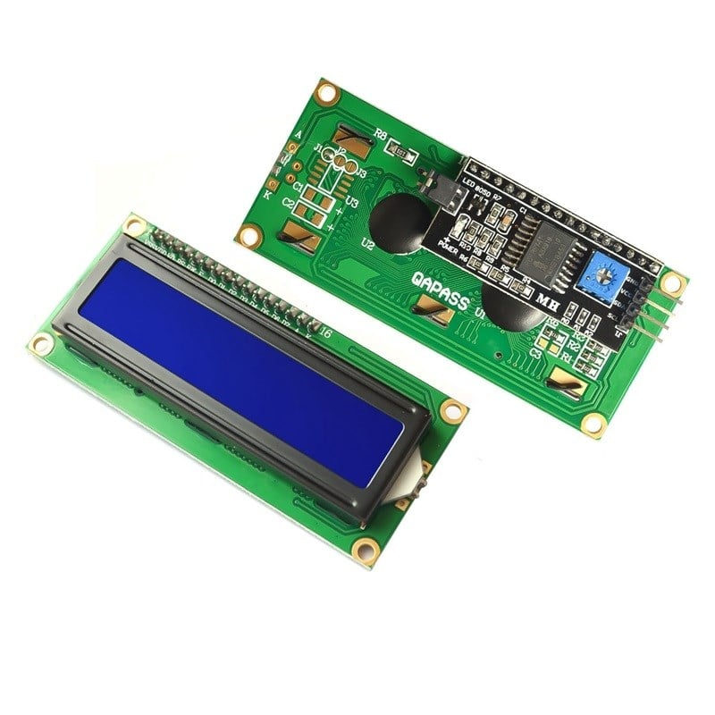 2x16 LCD Ekran Mavi IIC / I2C Modüllü