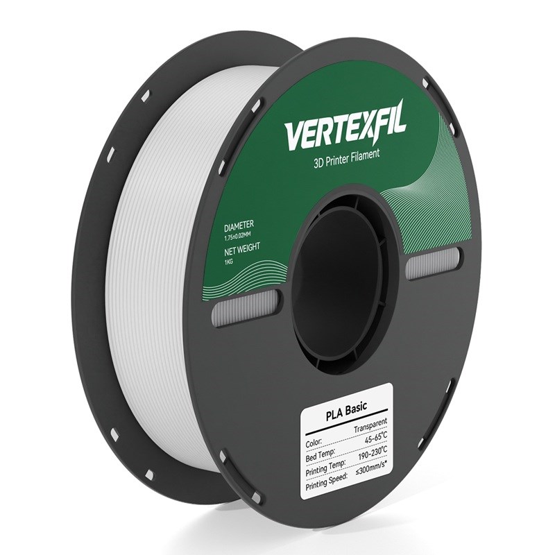 VERTEXFIL PLA Basic Filament Şeffaf 1.75mm 1Kg