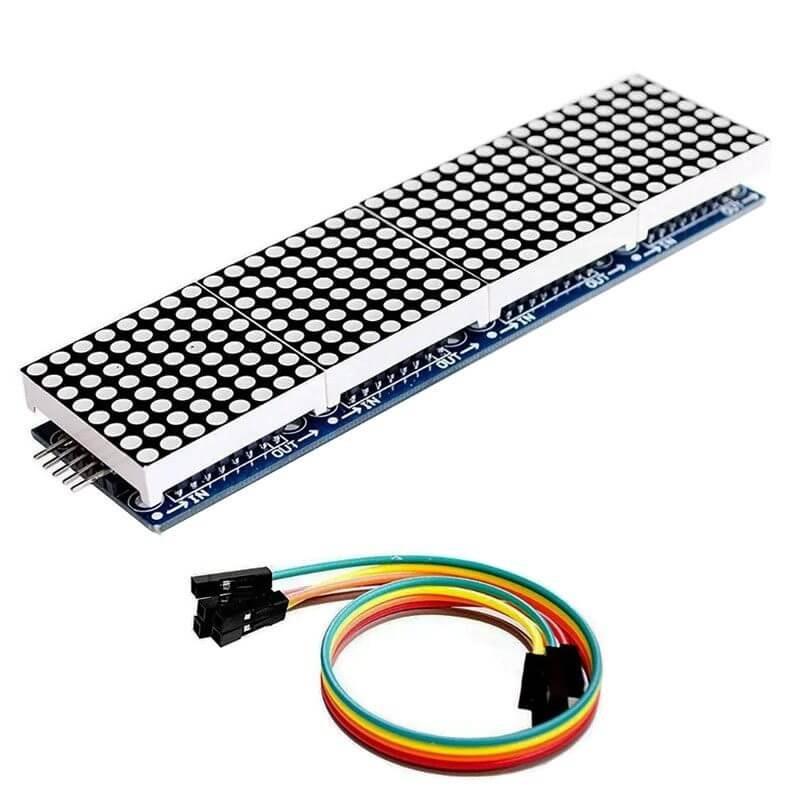 4'lü 8x8 Kırmızı Dot matrix Board Modül