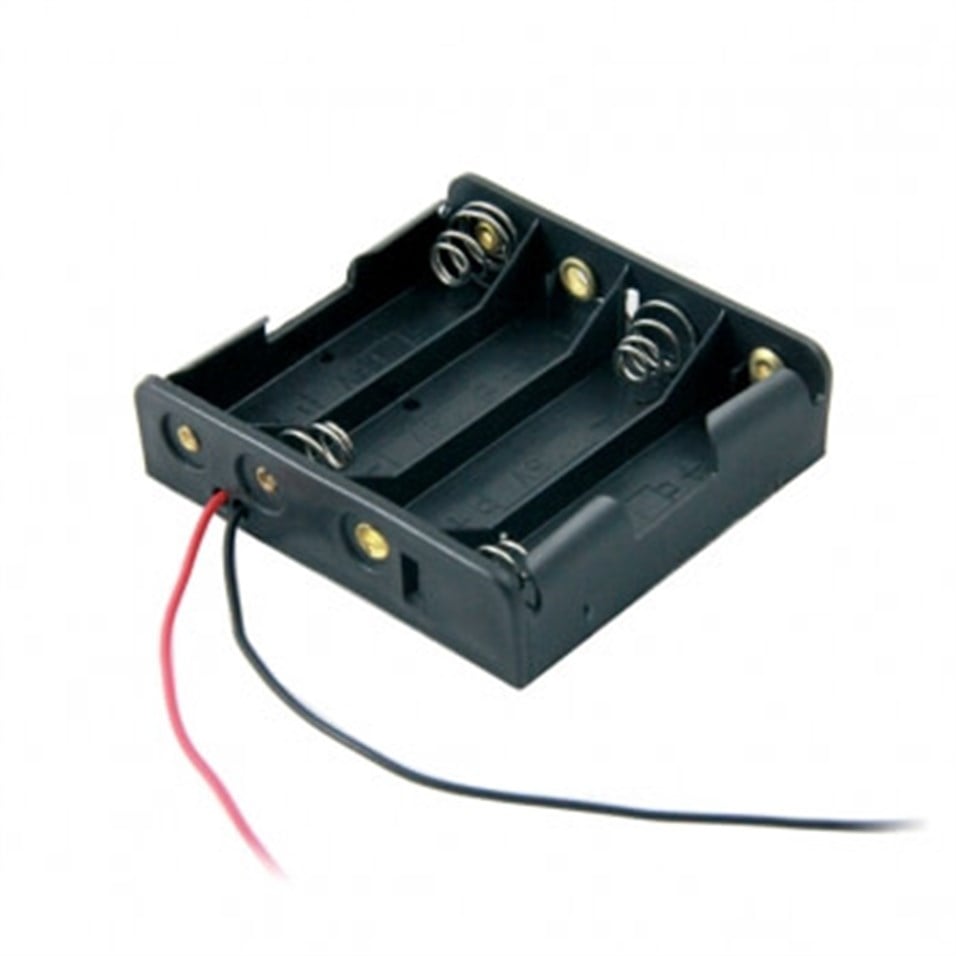 4'lü AA Kalem Pil Yuvası Yanyana 