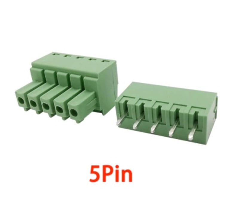 5 Pin 3.81mm 180' Geçmeli Takım Klemens