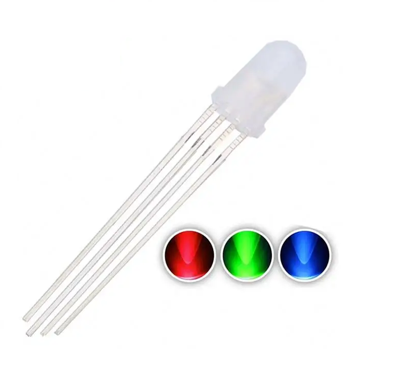 5mm RGB Led Ortak Anot 5 Adet