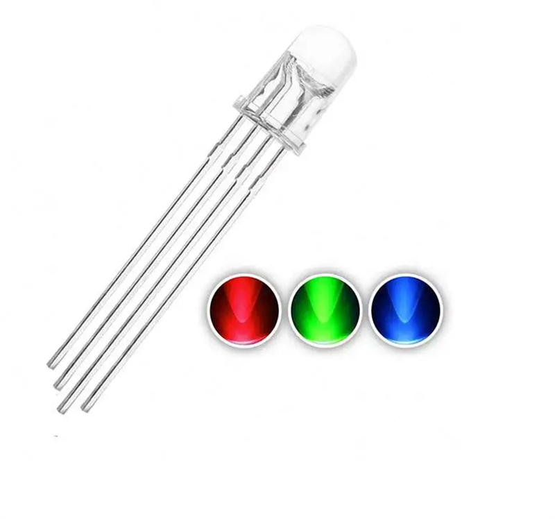 5mm RGB Led Ortak Katot 5 Adet