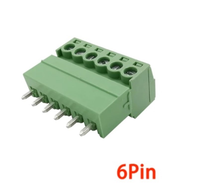 6 Pin 3.81mm 180' Geçmeli Takım Klemens