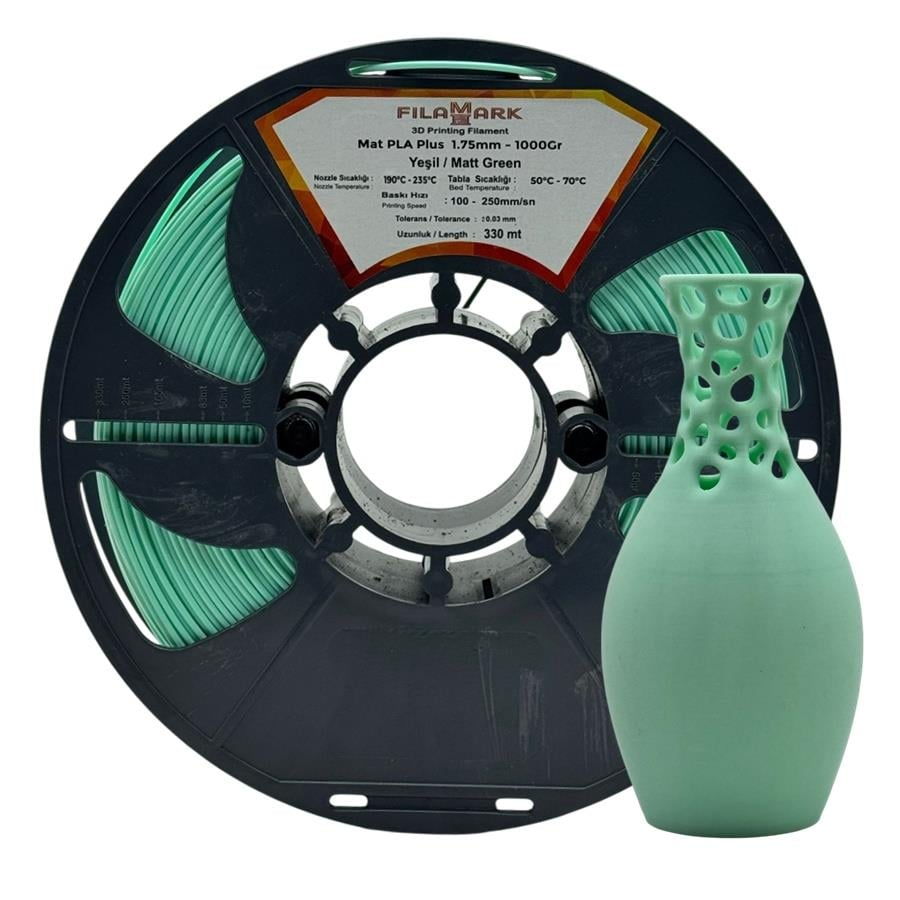 FilaMark PLA Plus Filament Pastel Yeşil 1.75mm 1Kg