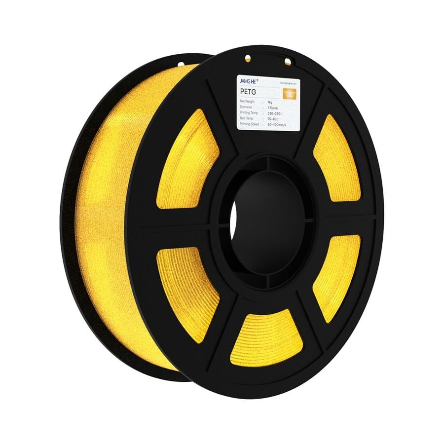 JAMG HE PETG Filament Şeffaf Sarı 1.75mm 1Kg