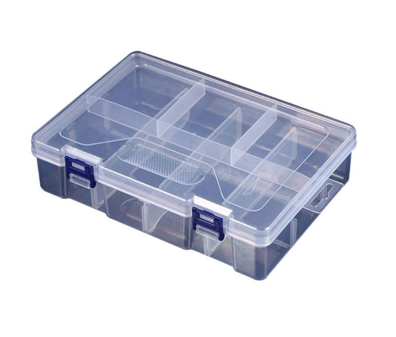 Çok Amaçlı Bölmeli Malzeme Kutusu Şeffaf Organizer Kutu