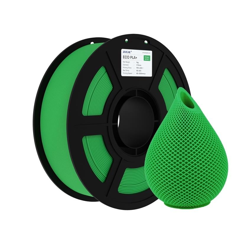 JAMG HE Eco PLA+ Plus Filament Çimen Yeşili 1.75mm 1Kg