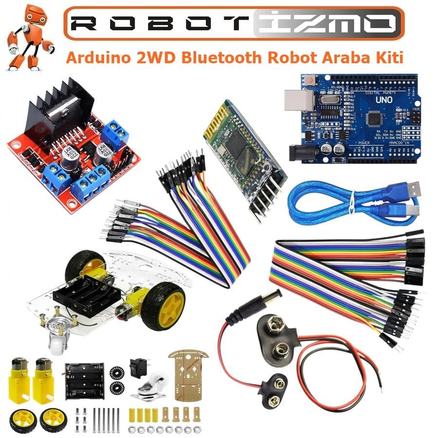 Arduino 2WD Bluetooth Robot Araba Kiti