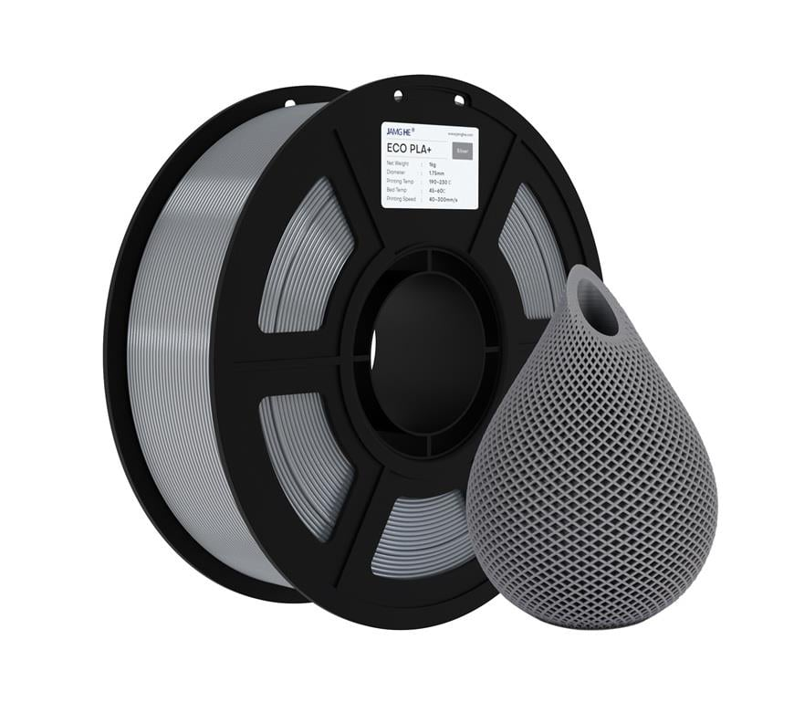 JAMG HE Eco PLA+ Plus Filament Gümüş 1.75mm 1Kg