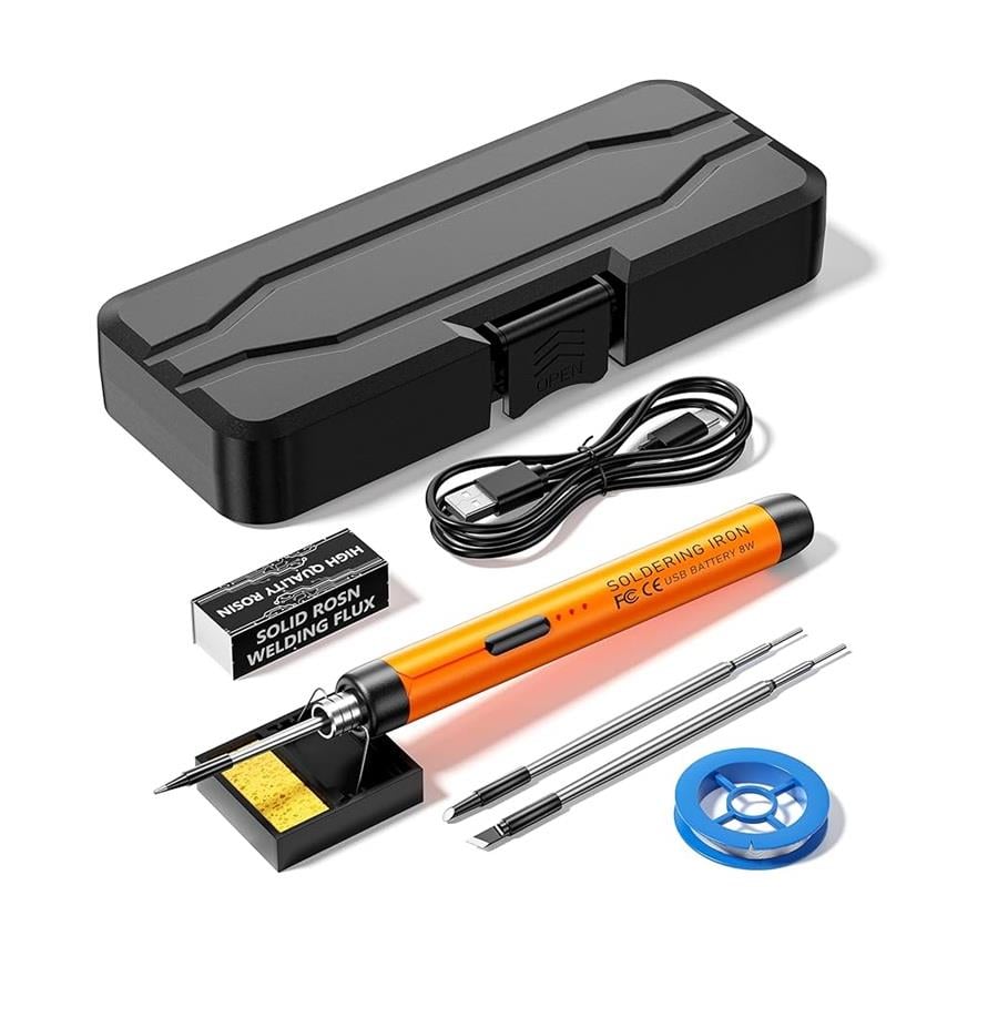 Usb Type-c Şarjlı 8W Kalem Havya Seti