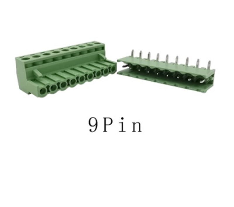 9 Pin 5,08mm 90' Geçmeli Takım Klemens