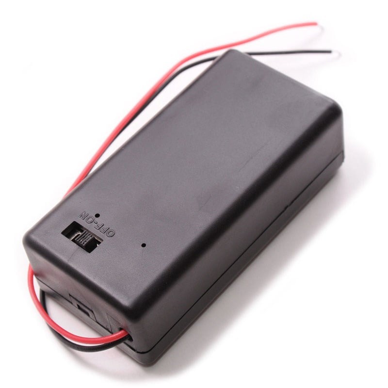 9 V Pil Yuvası Kutulu ve Switchli Pil Yatağı