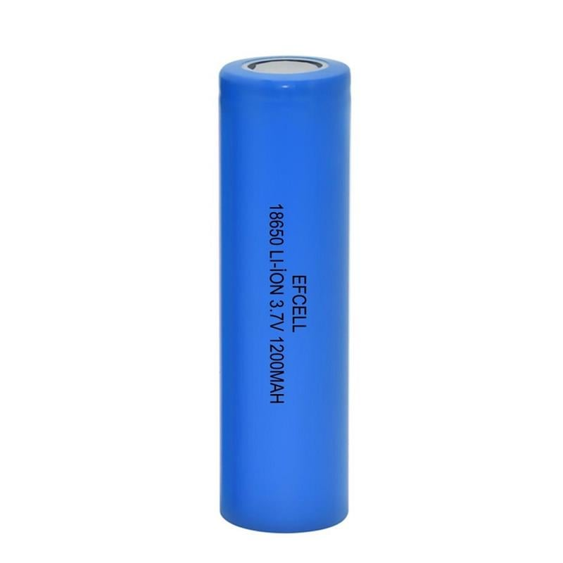EFCELL 3.7 V 1200 mAh Lithium Li-ion 18650 Başlıksız Şarjlı Pil