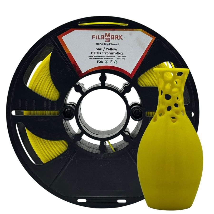 FilaMark PETG Filament Sarı 1.75mm 1Kg