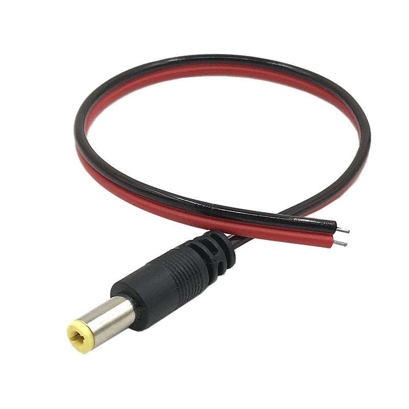 Adaptör Jack Fiş Kablolu 2.1 mm Erkek