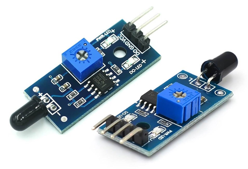 Arduino Ateş Alev Algılayıcı Sensör Modülü 3 Pin