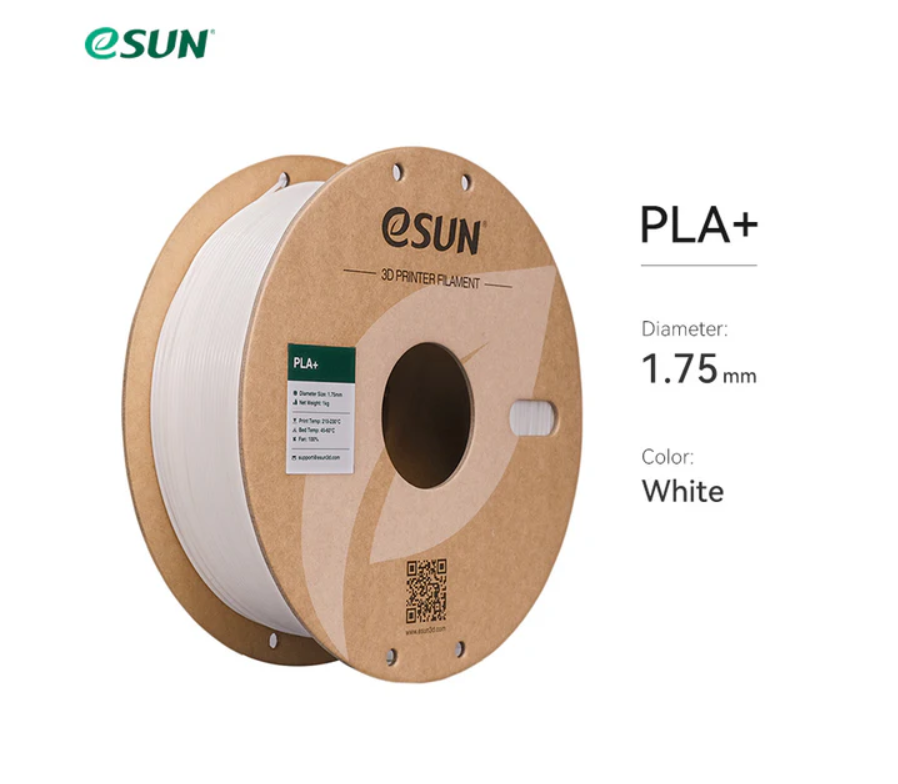 eSUN PLA+ Plus Beyaz Filament 1.75mm 1Kg