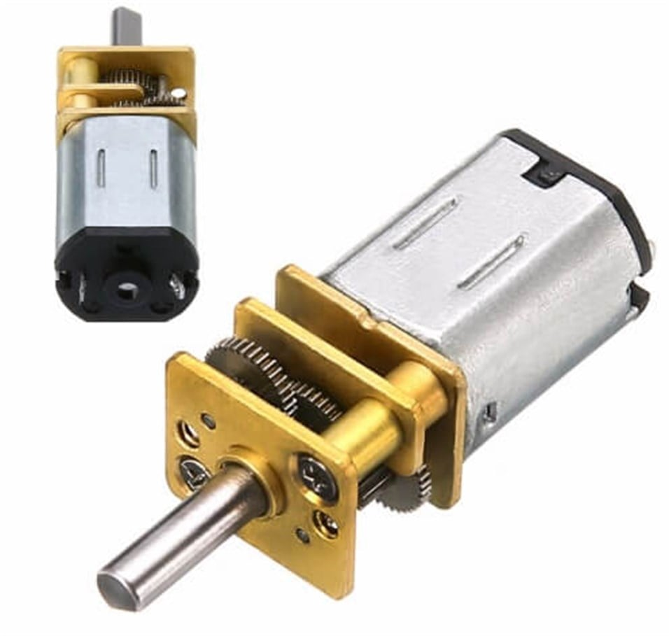 6V DC 500 Rpm Redüktörlü N20 Micro Motor