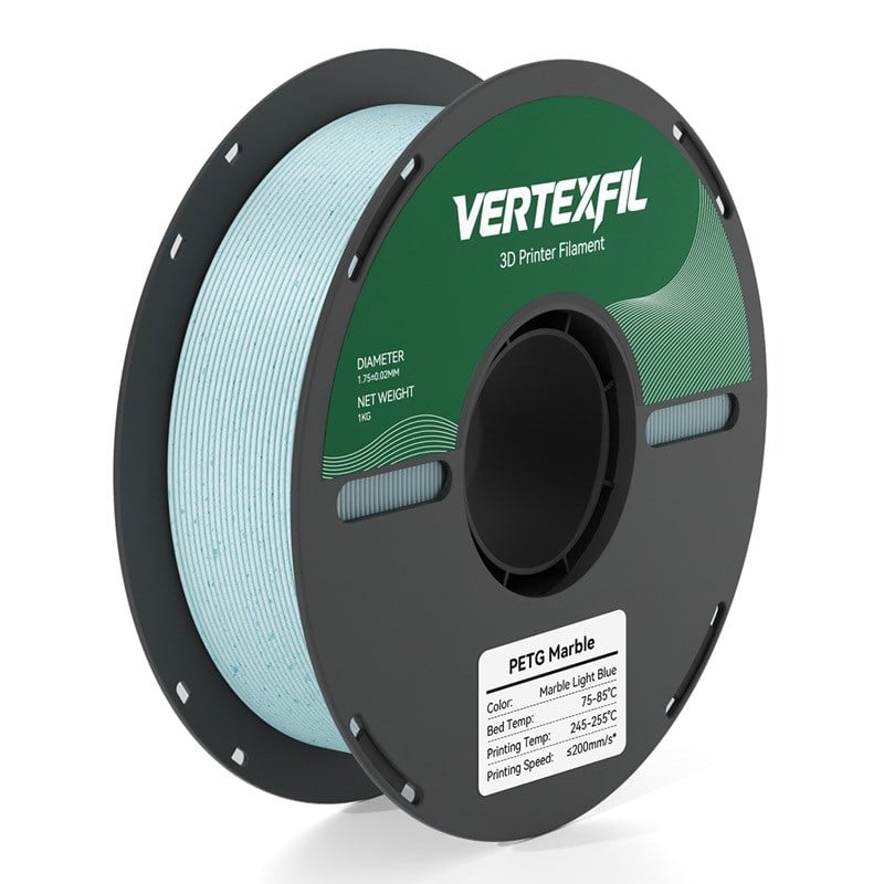 VERTEXFIL Mermer PETG Filament Mavi 1.75mm 1Kg