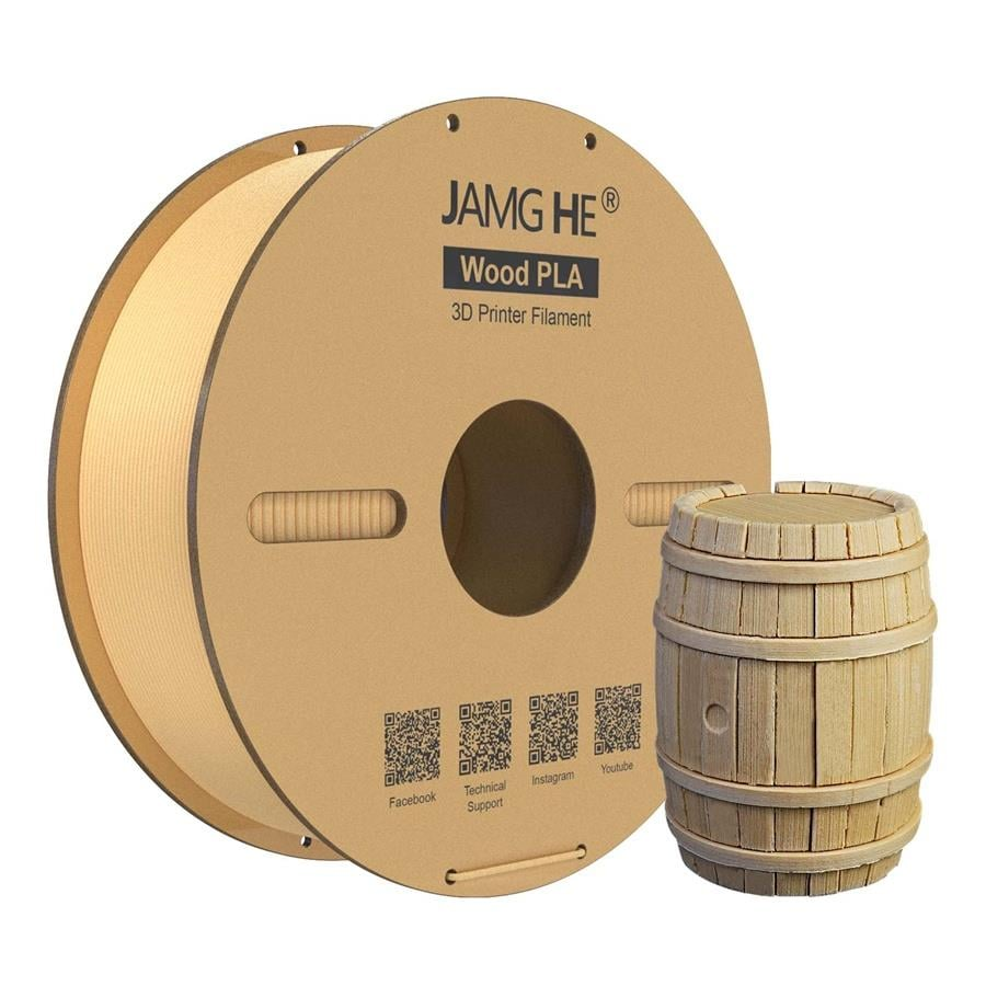 JAMG HE Wood PLA Ahşap Filament 1.75mm 1Kg