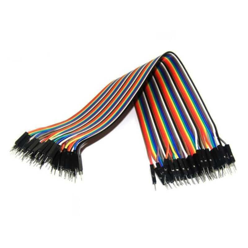 40 Adet Erkek Erkek 20cm Jumper Kablo Renkli