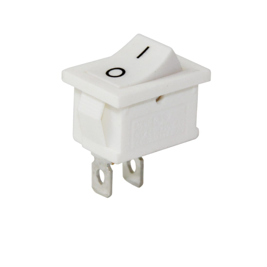 Mini Yükseltici Anahtar Işıksız 2P IC-120B Beyaz