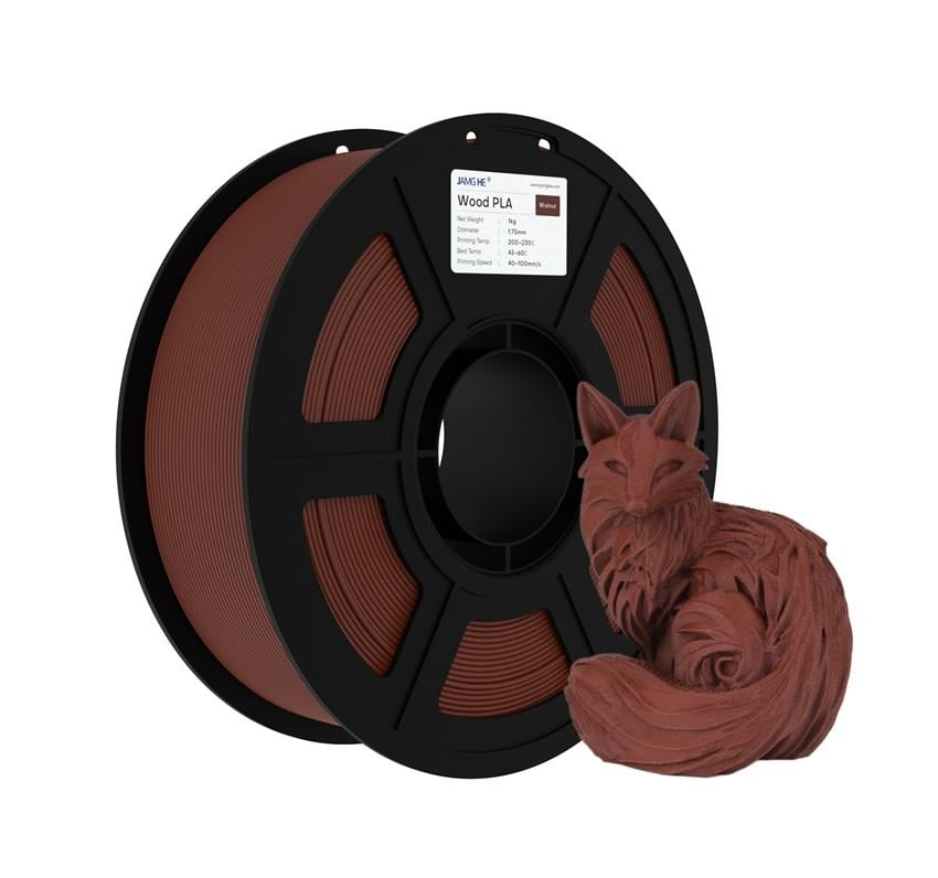 JAMG HE Walnut Wood PLA Ceviz Ahşap Filament 1.75mm 1Kg
