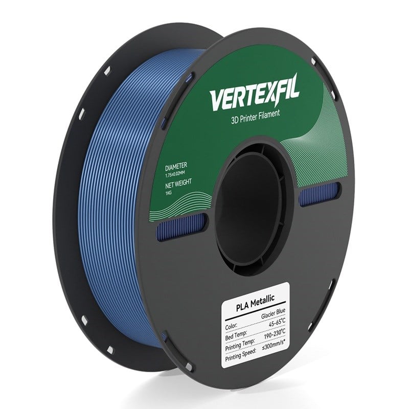 VERTEXFIL Metallic PLA Filament Mavi 1.75mm 1Kg