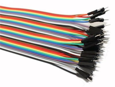 Erkek - Erkek  Jumper Kablo (40 adet 30cm Renkli)