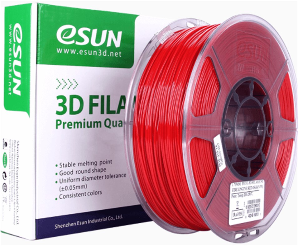 Esun PETG Koyu Ateş Kırmızı Filament 1,75MM 1Kg