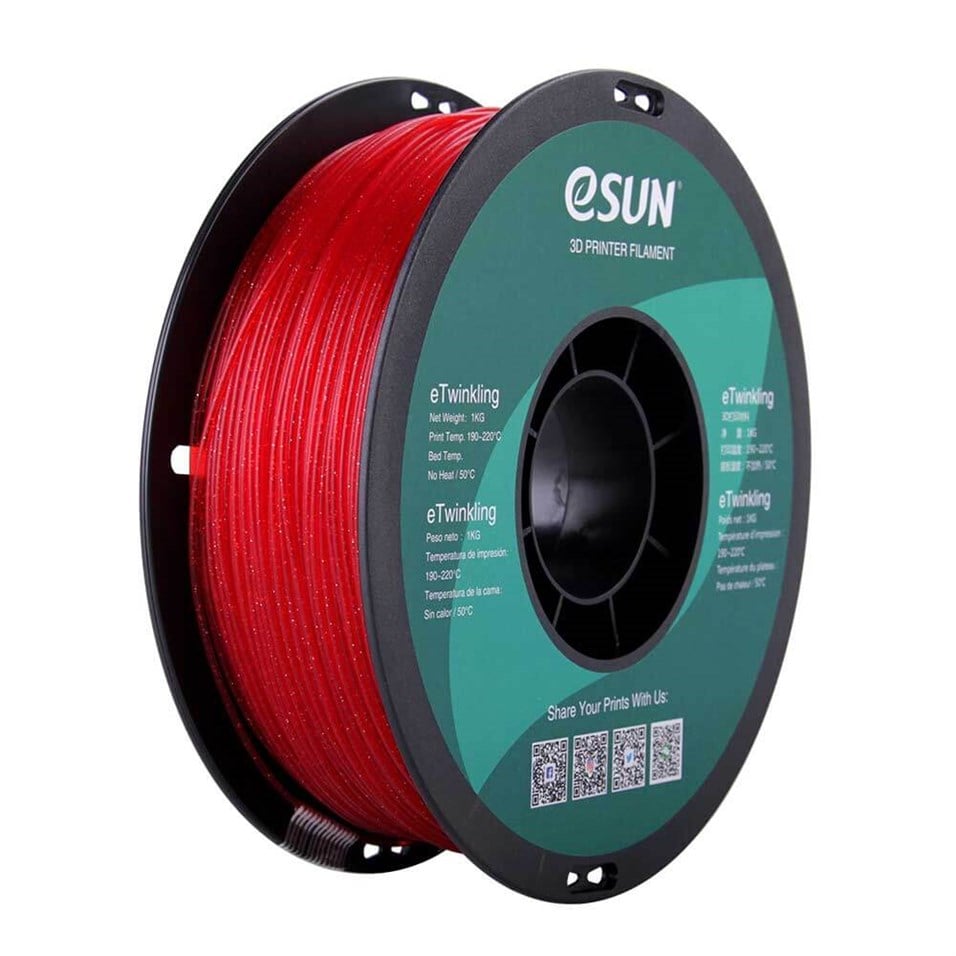 eTwinkling PLA 1.75mm Filament Red - Kırmızı