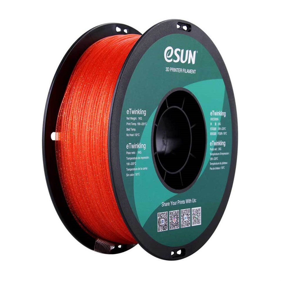 eTwinkling PLA 1.75mm Filament Warm - Turuncu